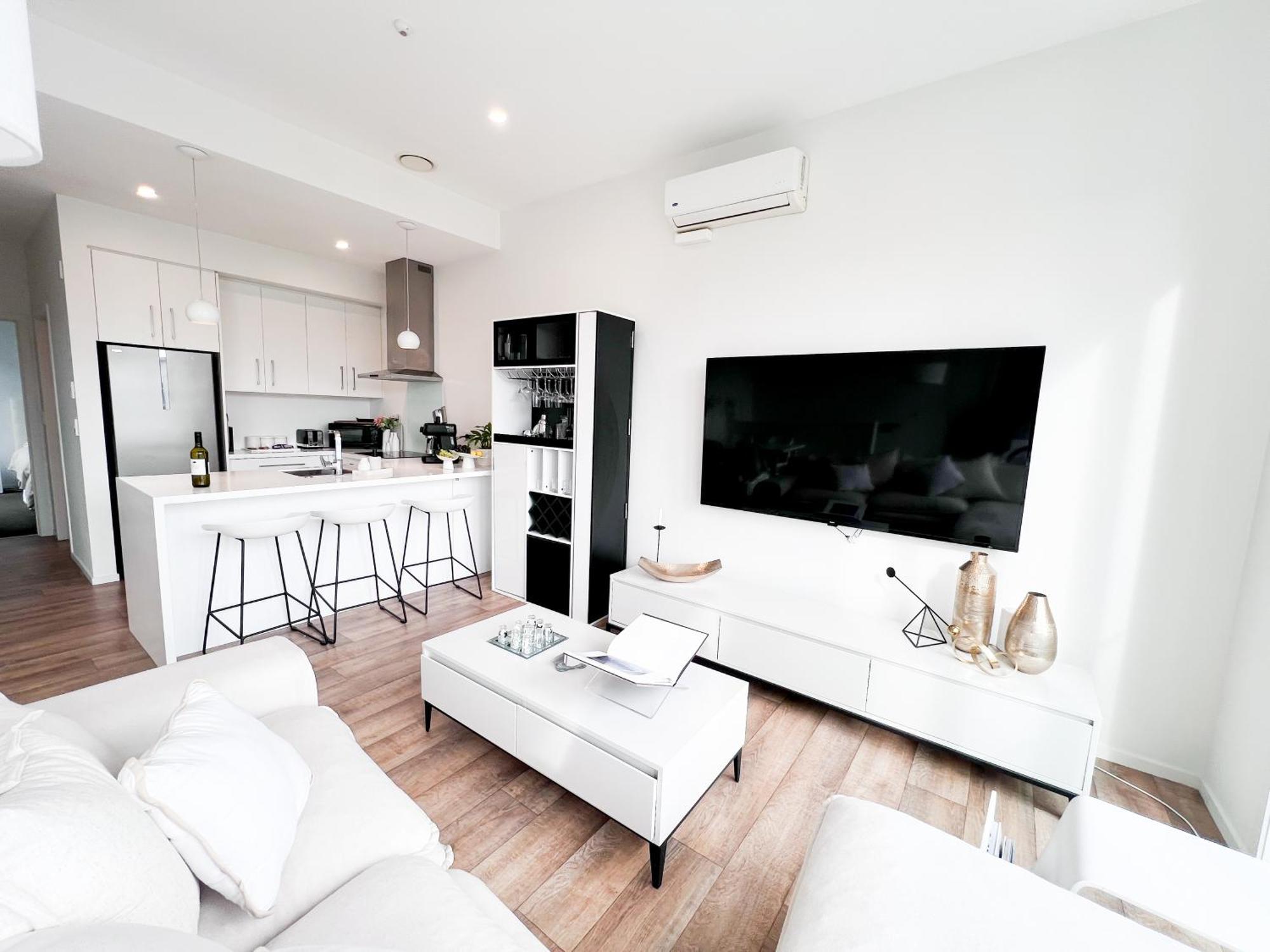 Luxury 2 Bedroom Apartment With Cocktail Bar And Espresso Machine Auckland Zewnętrze zdjęcie